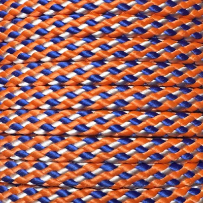 PPM touw  8 mm oranje/blauw/wit