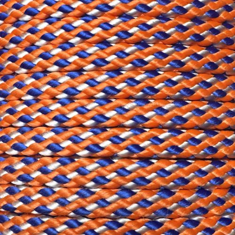 PPM touw  8 mm oranje/blauw/wit