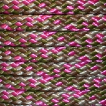PPM touw  8 mm oud roze/olijfgroen/bruin/beige