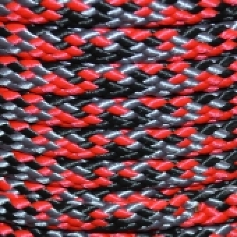 PPM touw 8 mm zwart/rood/grijs
