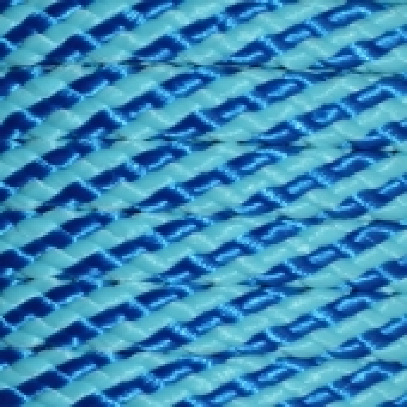 PPM touw 8 mm turquoise/vlaggenblauw