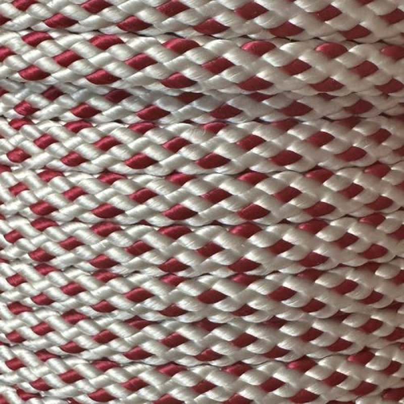 PPM touw 8 mm wit/rood