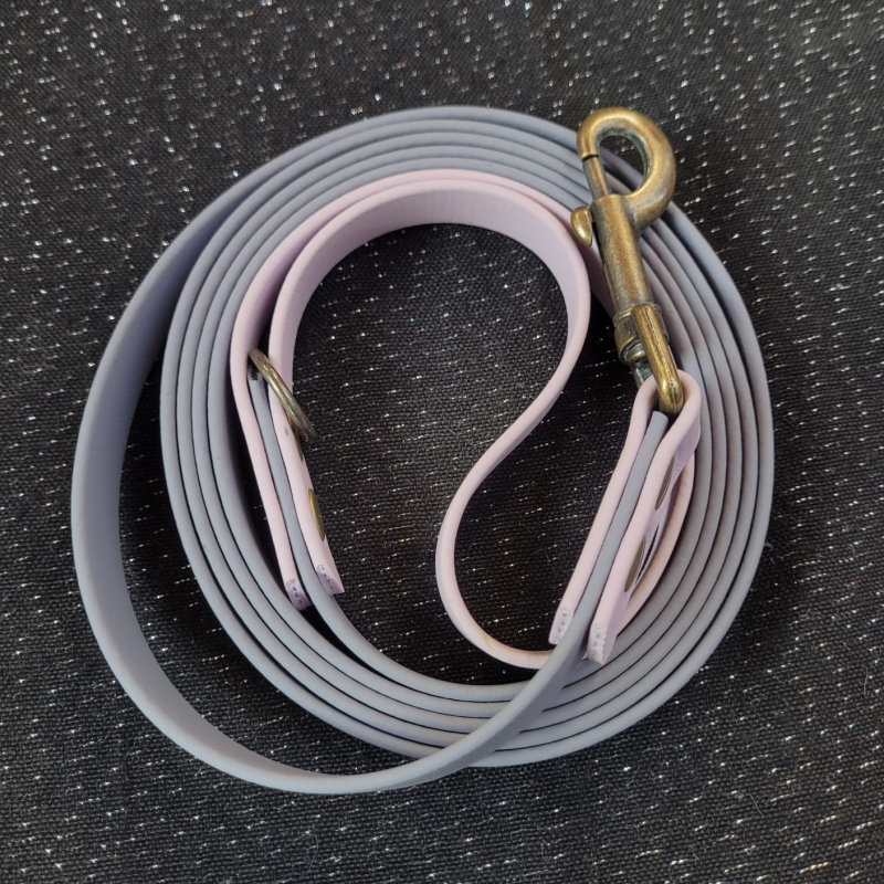 Biothane lijn16mm 2kleur 2mtr 