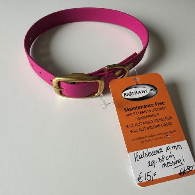 Sale: halsband 19mm breed messing