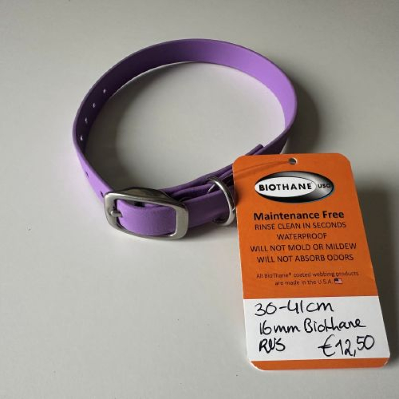 Sale: halsband 16mm breed RVS